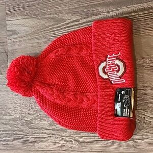 Ohio State New Era Knit Hat with Removable Pom Pom